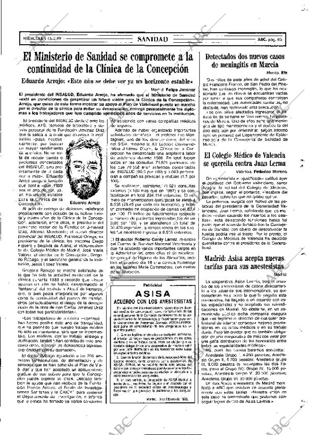 ABC MADRID 15-02-1989 página 65