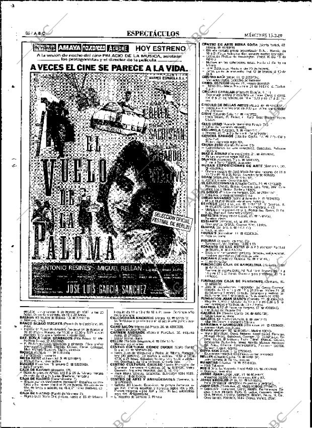 ABC MADRID 15-02-1989 página 86