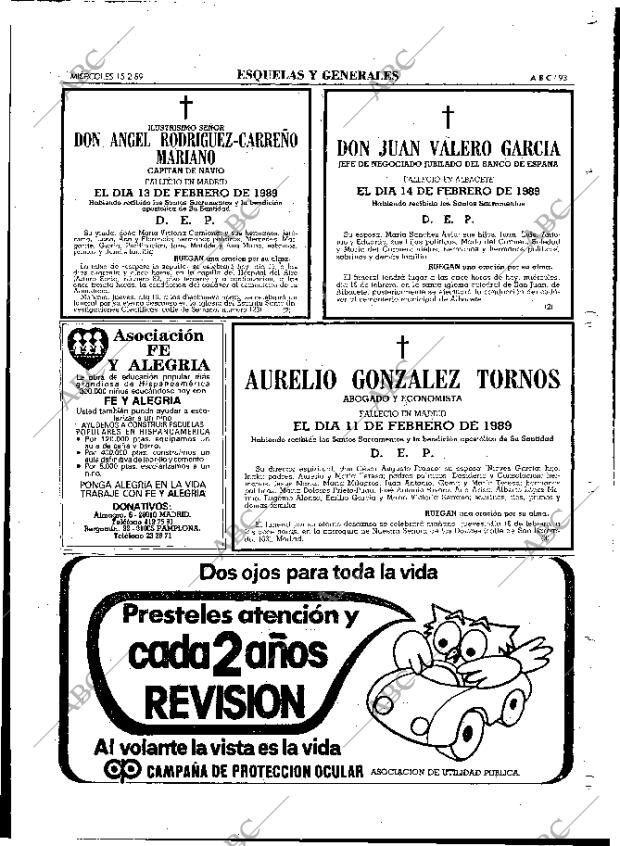 ABC MADRID 15-02-1989 página 93