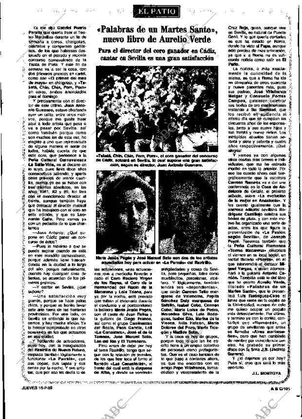 ABC SEVILLA 16-02-1989 página 101