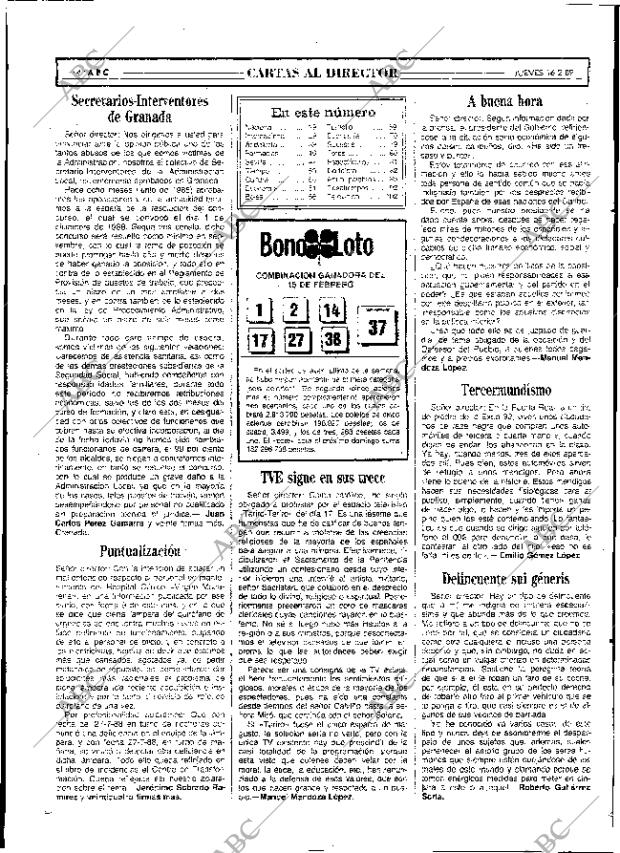 ABC SEVILLA 16-02-1989 página 14