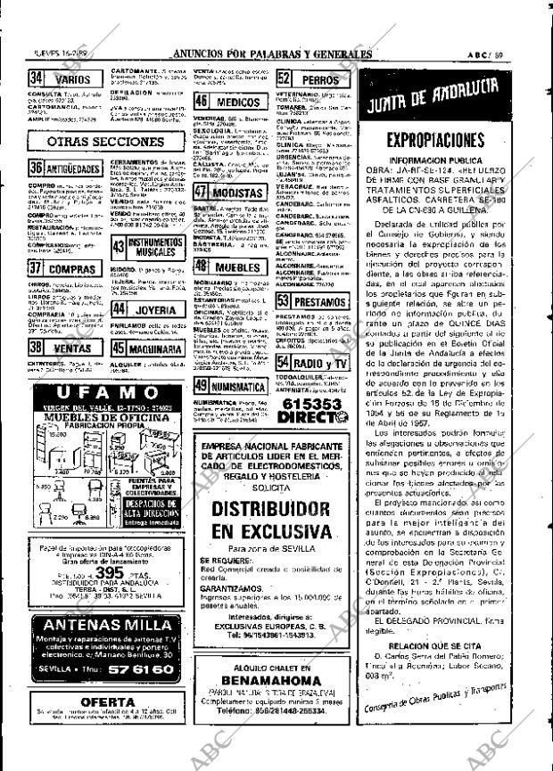 ABC SEVILLA 16-02-1989 página 89