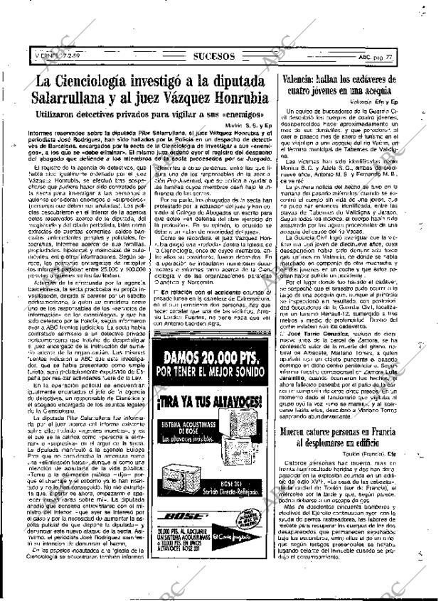 ABC MADRID 17-02-1989 página 77