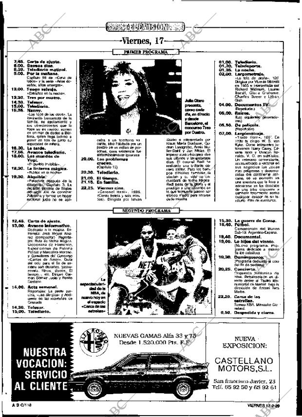 ABC SEVILLA 17-02-1989 página 118