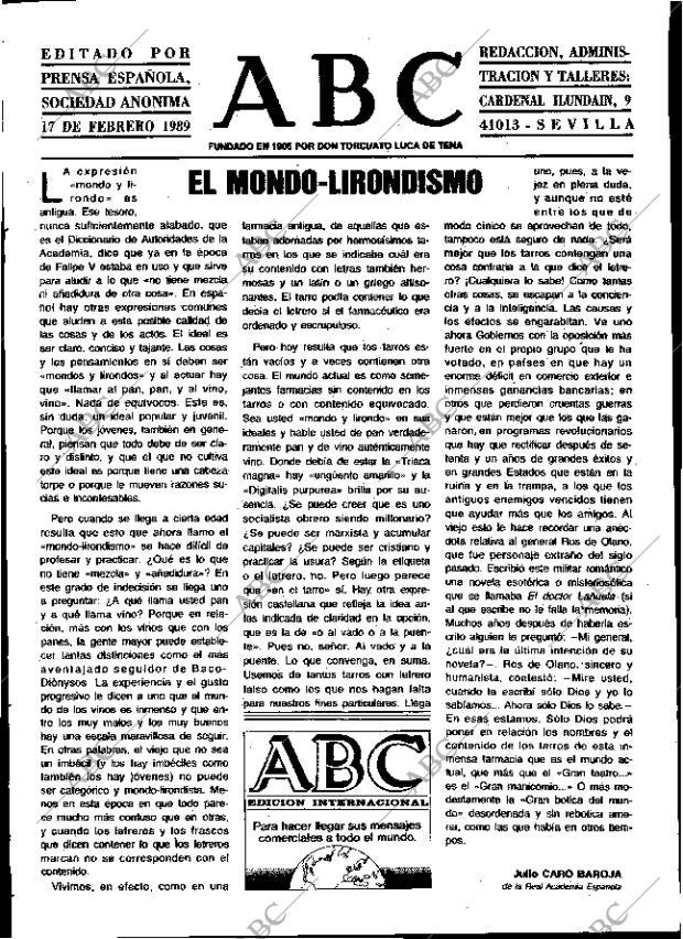 ABC SEVILLA 17-02-1989 página 3