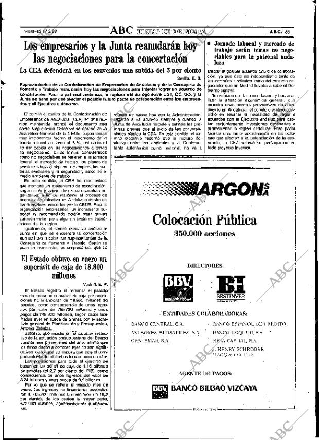 ABC SEVILLA 17-02-1989 página 65