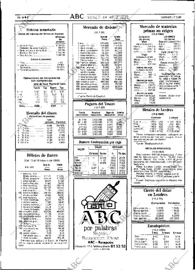 ABC SEVILLA 17-02-1989 página 70