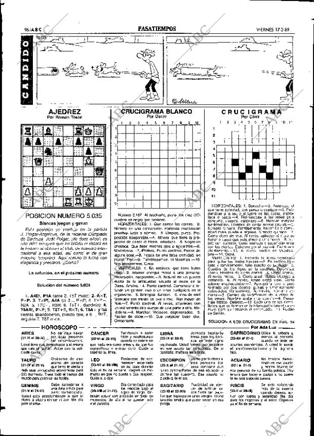 ABC SEVILLA 17-02-1989 página 96