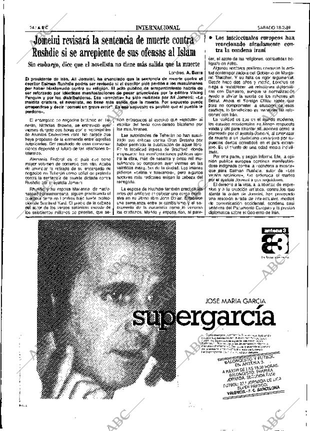 ABC SEVILLA 18-02-1989 página 24