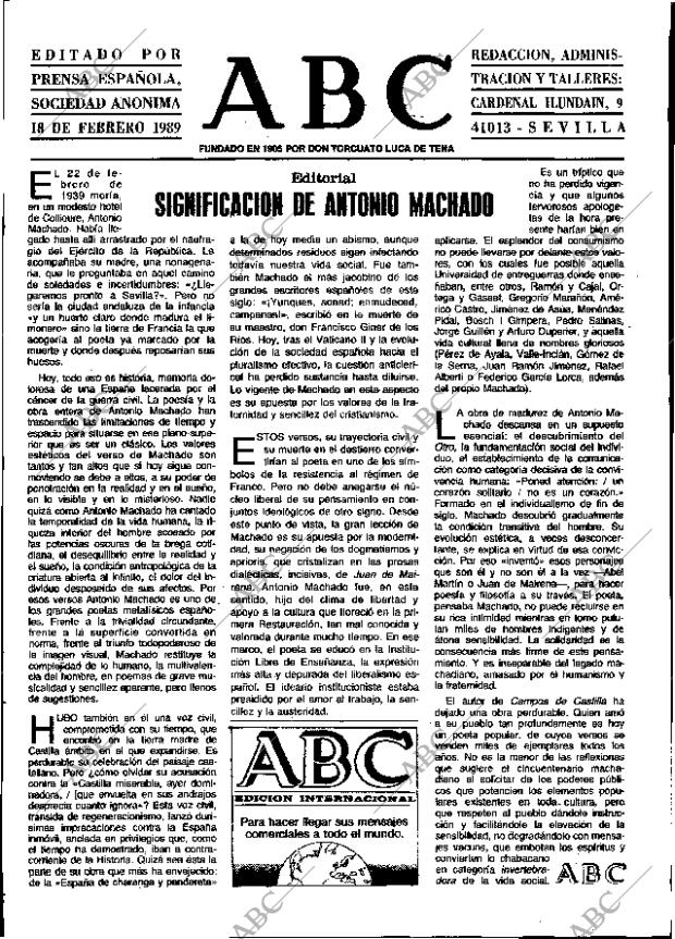 ABC SEVILLA 18-02-1989 página 3