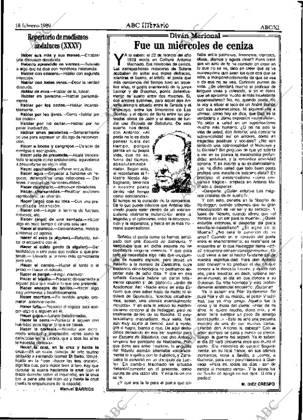 ABC SEVILLA 18-02-1989 página 53