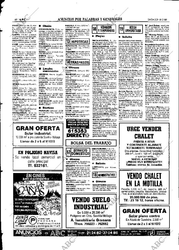 ABC SEVILLA 18-02-1989 página 80