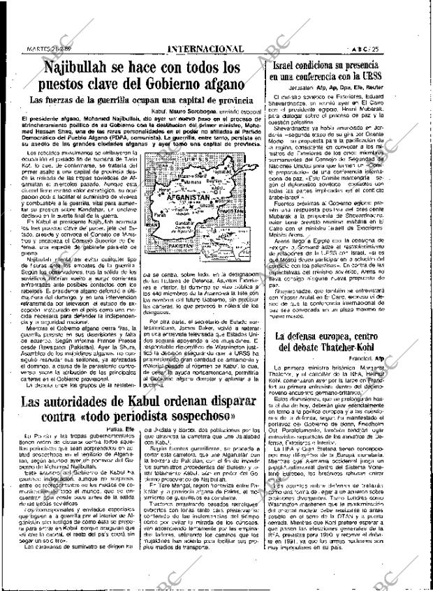 ABC MADRID 21-02-1989 página 25