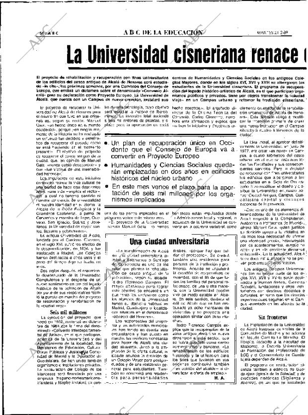 ABC MADRID 21-02-1989 página 56