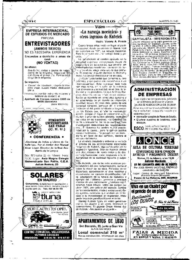 ABC MADRID 21-02-1989 página 76
