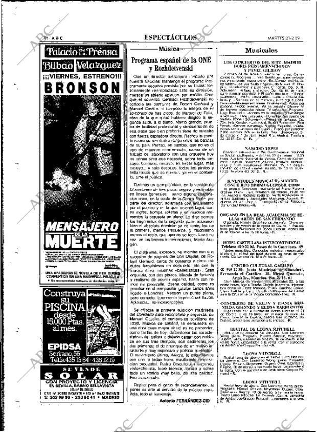 ABC MADRID 21-02-1989 página 78