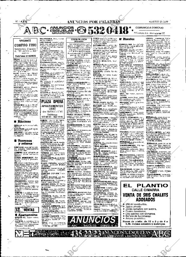 ABC MADRID 21-02-1989 página 92