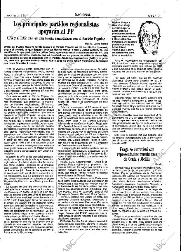 ABC SEVILLA 21-02-1989 página 17