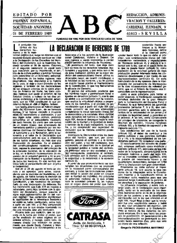 ABC SEVILLA 21-02-1989 página 3