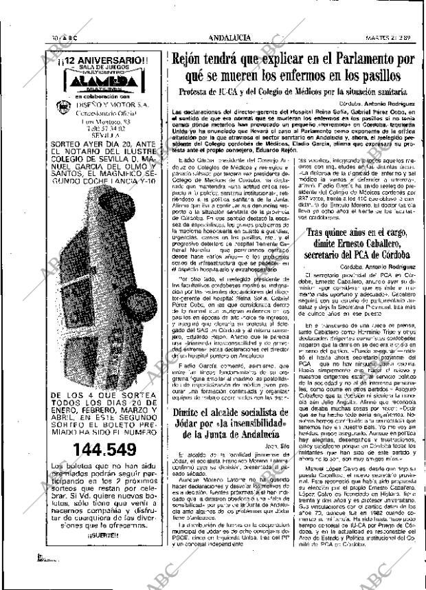 ABC SEVILLA 21-02-1989 página 30