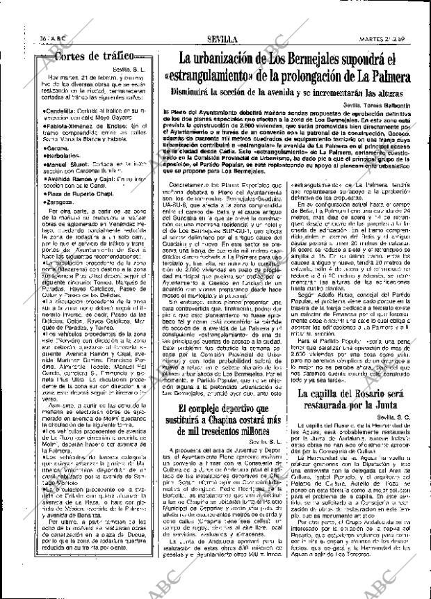 ABC SEVILLA 21-02-1989 página 36