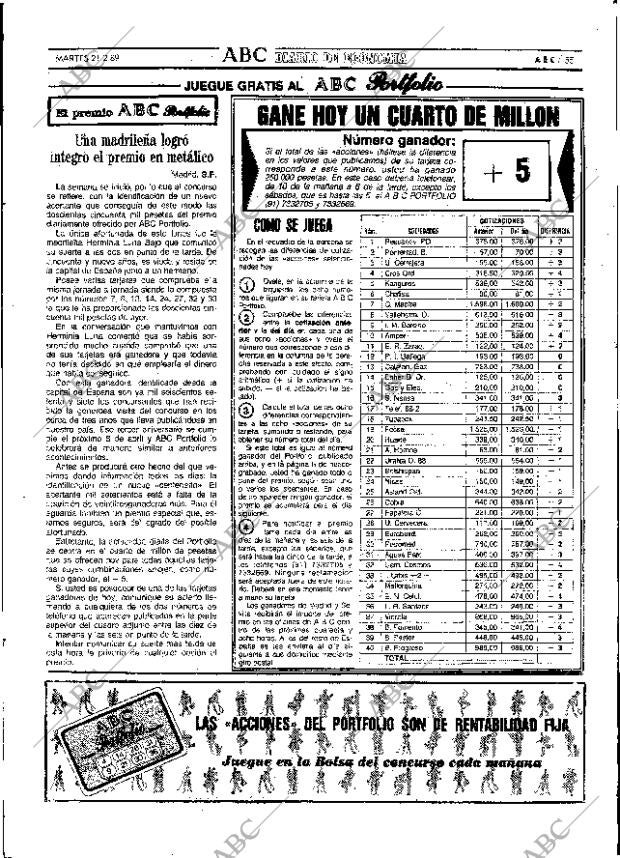 ABC SEVILLA 21-02-1989 página 55