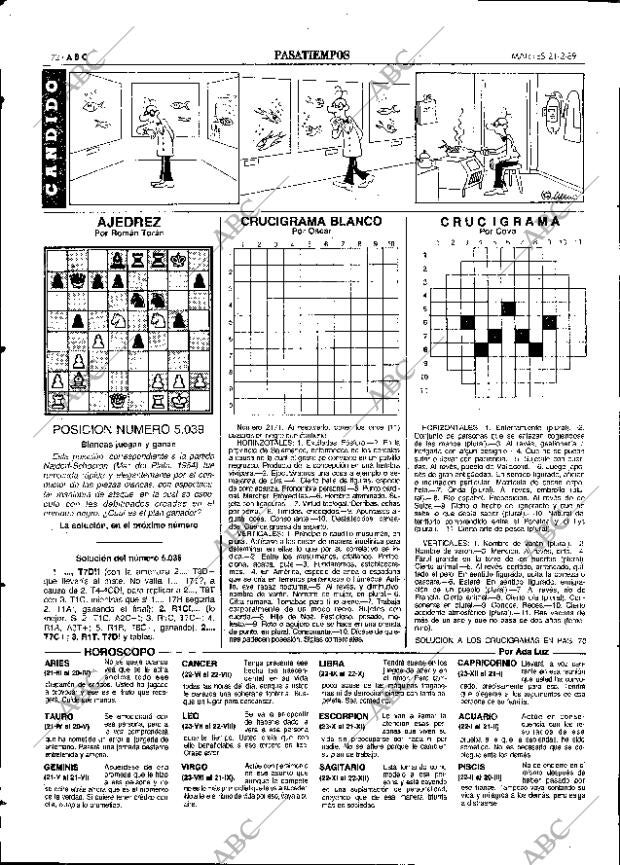 ABC SEVILLA 21-02-1989 página 72