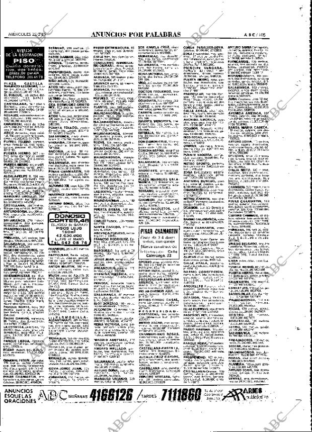 ABC MADRID 22-02-1989 página 105