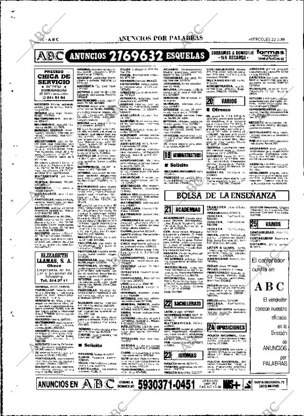 ABC MADRID 22-02-1989 página 110