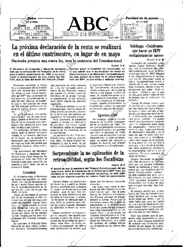 ABC MADRID 22-02-1989 página 43