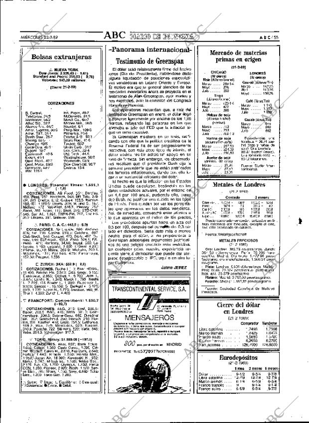 ABC MADRID 22-02-1989 página 55