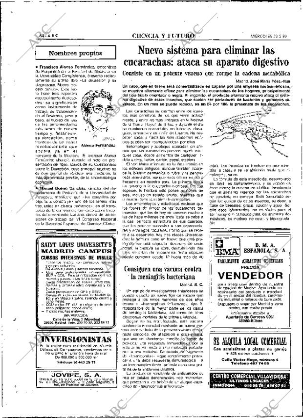 ABC MADRID 22-02-1989 página 64