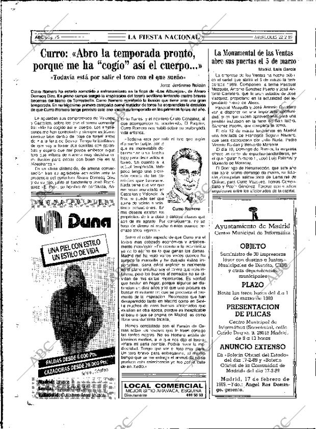 ABC MADRID 22-02-1989 página 78