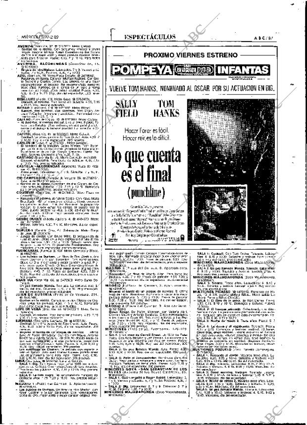 ABC MADRID 22-02-1989 página 87