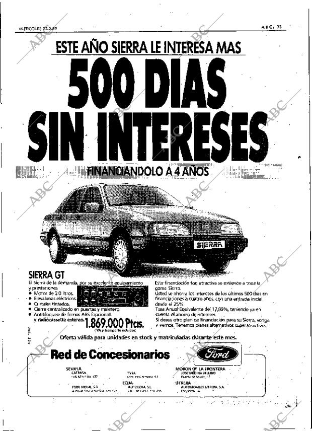 ABC SEVILLA 22-02-1989 página 33