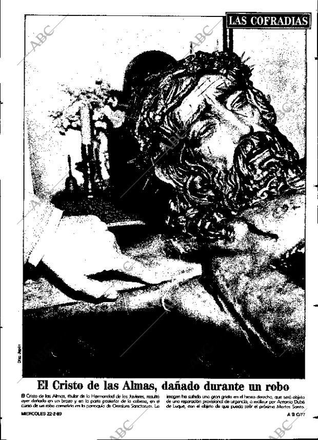 ABC SEVILLA 22-02-1989 página 77