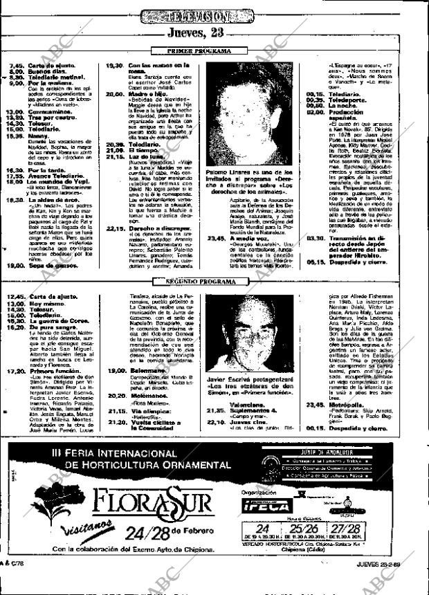 ABC SEVILLA 23-02-1989 página 78
