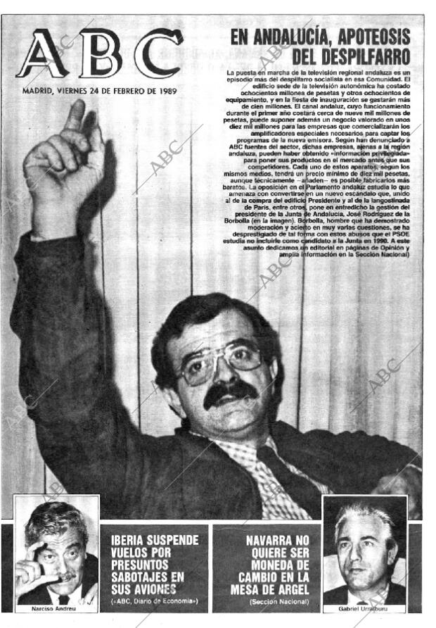 ABC MADRID 24-02-1989 página 1