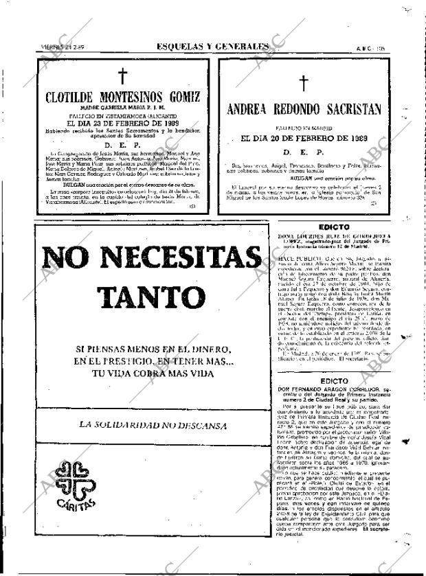 ABC MADRID 24-02-1989 página 105