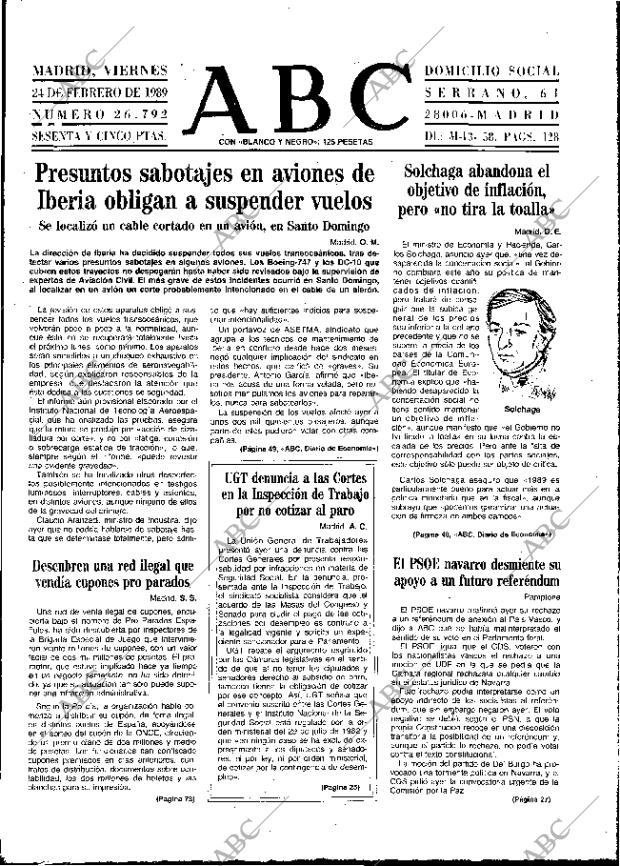 ABC MADRID 24-02-1989 página 17