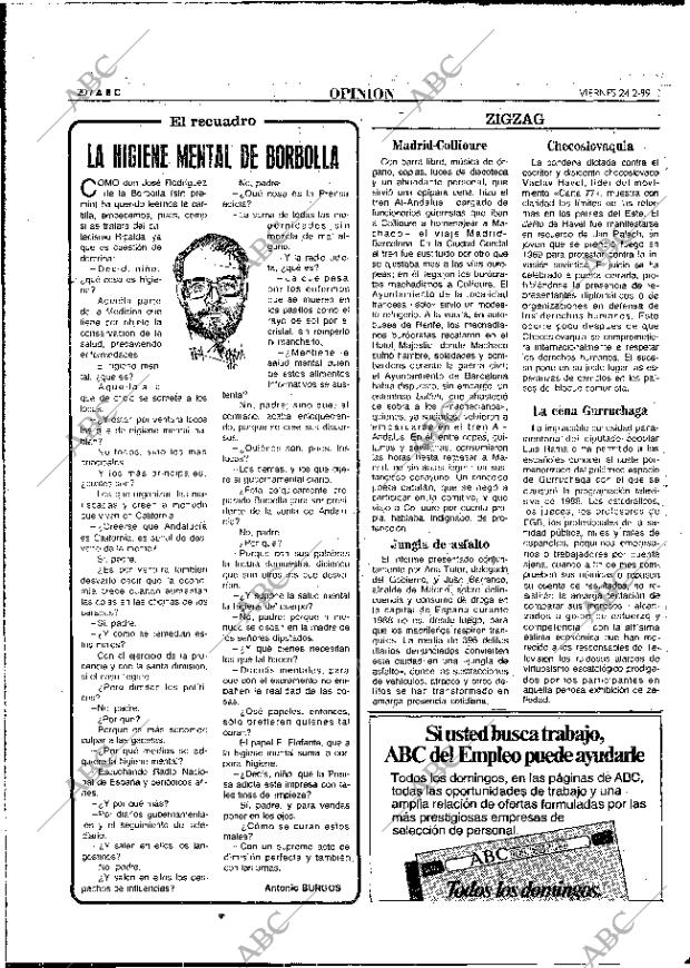ABC MADRID 24-02-1989 página 20