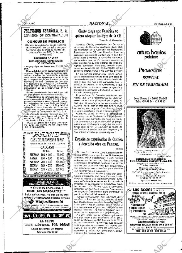 ABC MADRID 24-02-1989 página 28