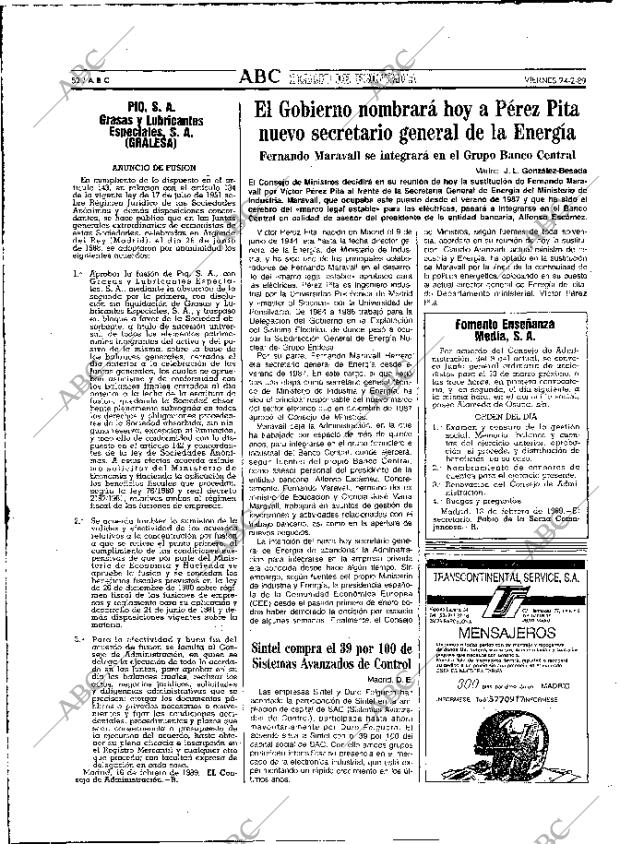 ABC MADRID 24-02-1989 página 52