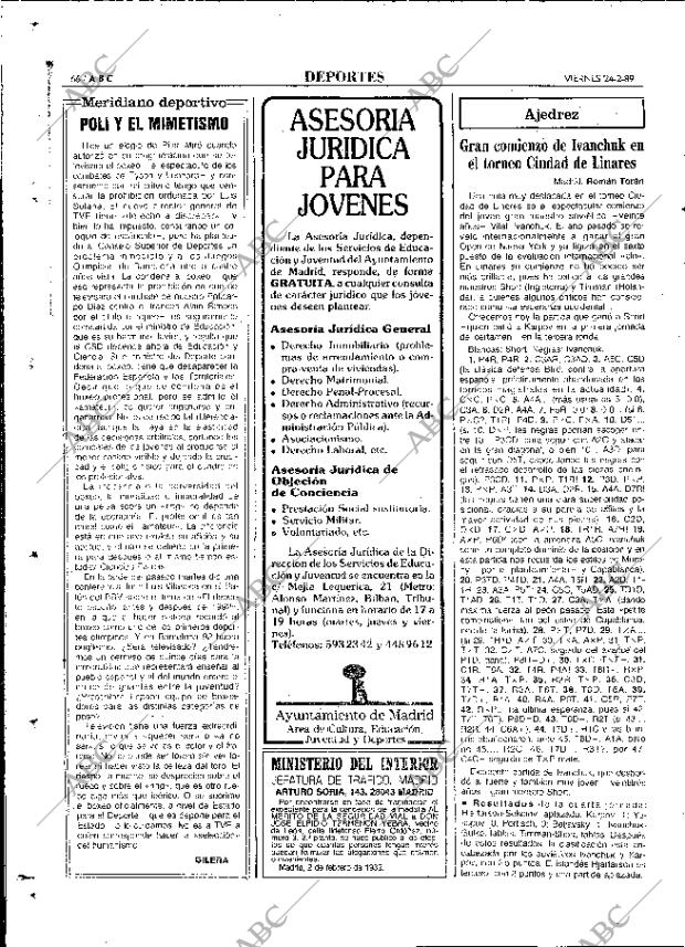 ABC MADRID 24-02-1989 página 66