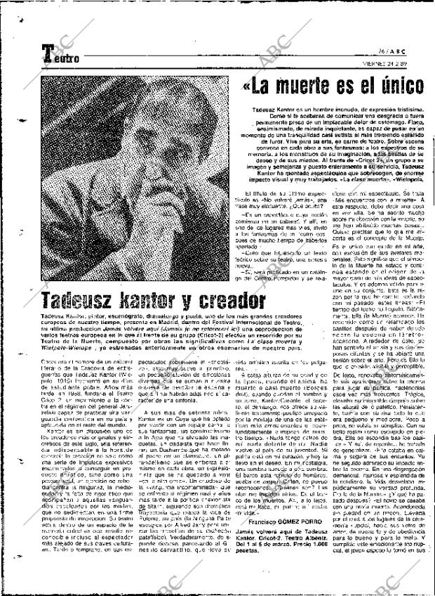 ABC MADRID 24-02-1989 página 76