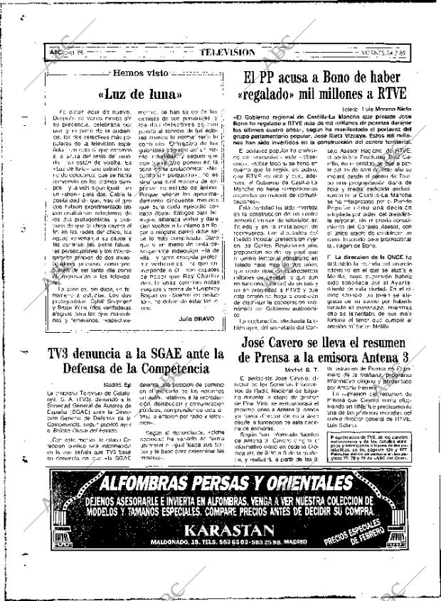 ABC MADRID 24-02-1989 página 88