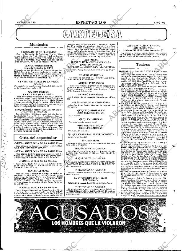 ABC MADRID 24-02-1989 página 95