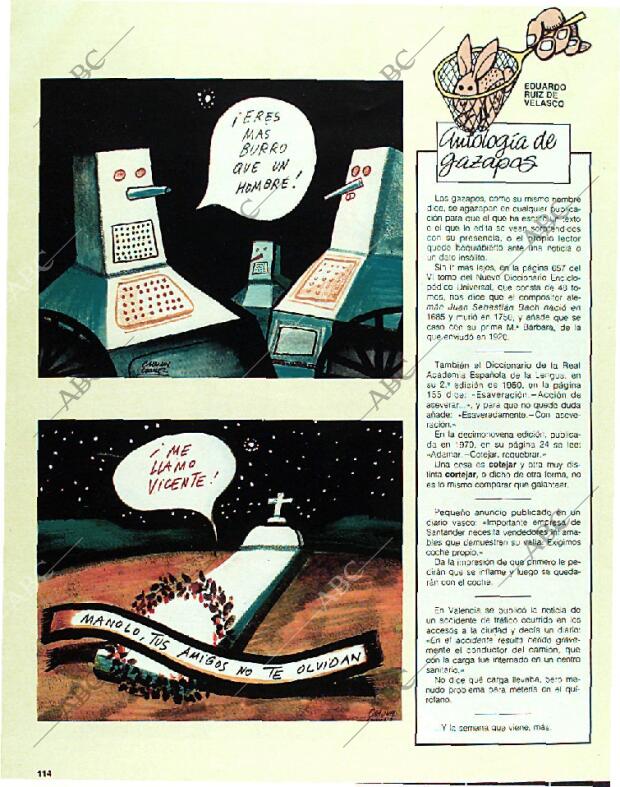 BLANCO Y NEGRO MADRID 26-02-1989 página 114