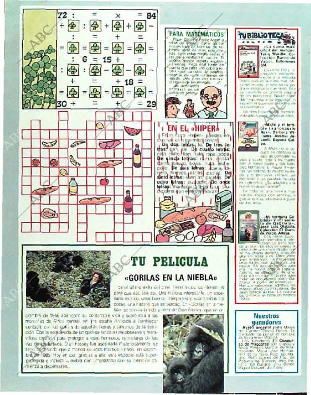 BLANCO Y NEGRO MADRID 26-02-1989 página 122