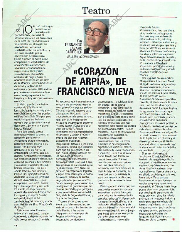 BLANCO Y NEGRO MADRID 26-02-1989 página 14